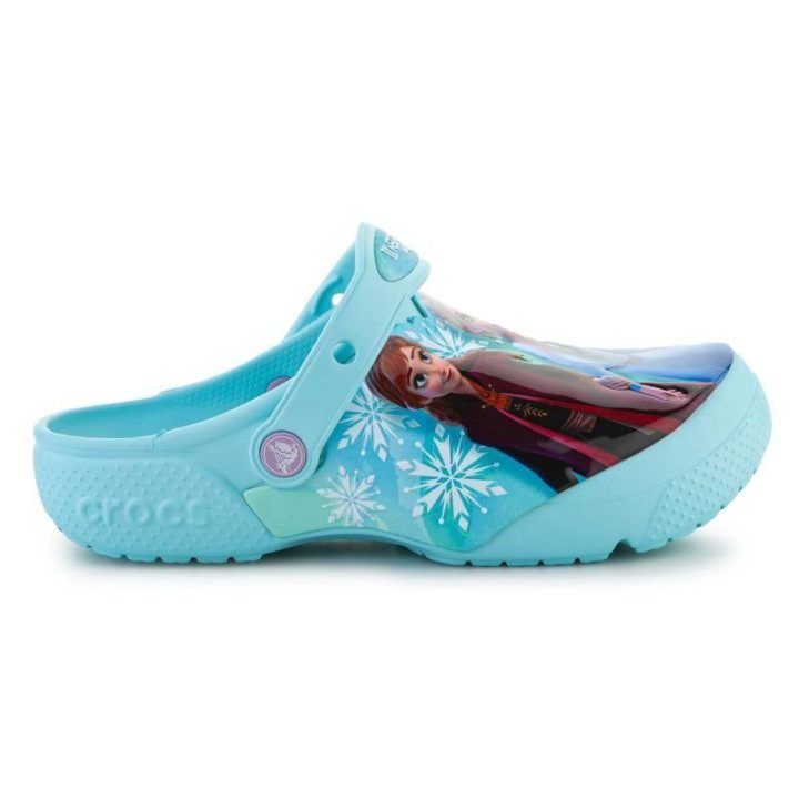 Vaikiškos klumpės su Frozen II motyvu Crocs, žydros