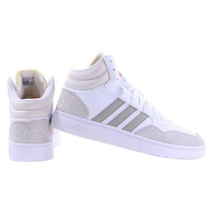 Vyriški sportbačiai adidas Hoops 3.0 Mid, balti