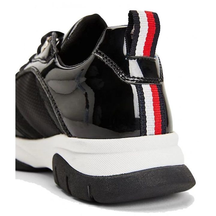 Vaikiški sportbačiai su storu padu Tommy Hilfiger, juodi
