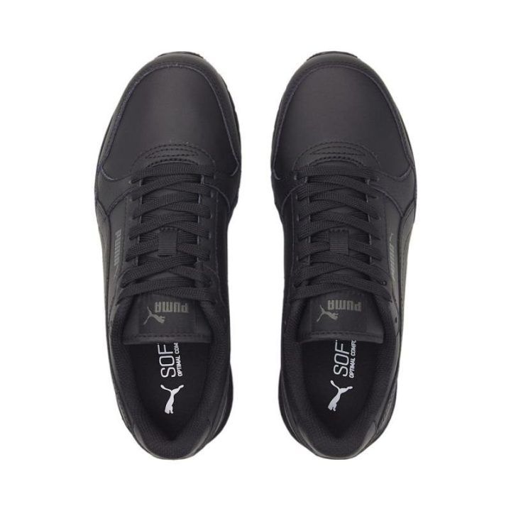 Vaikiški sportbačiai su raišteliais Puma St Runner v3 L, juodi