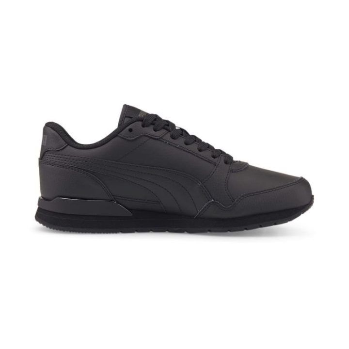 Vaikiški sportbačiai su raišteliais Puma St Runner v3 L, juodi