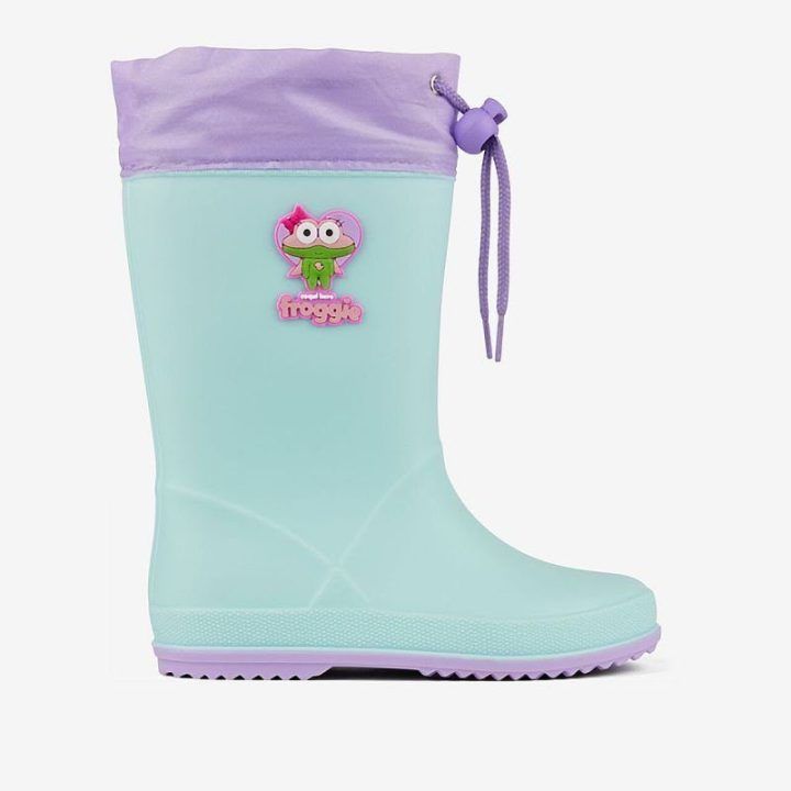 Vaikiški guminiai batai su raišteliu Coqui Rainy Collar