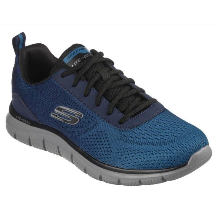 Vyriški sportbačiai su „Memory Foam“ vidpadžiu Skechers Track – Ripkent, mėlyni