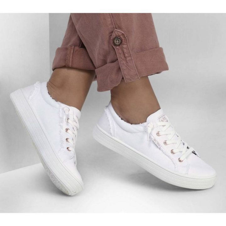 Moteriški laisvalaikio batai Skechers Bobs B Extra Cute, balti
