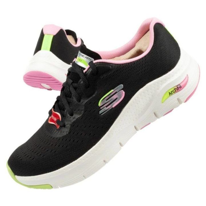Moteriški sportbačiai Skechers Arch Fit, juodi