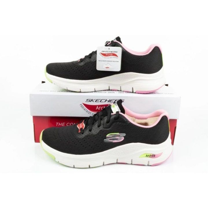 Moteriški sportbačiai Skechers Arch Fit, juodi