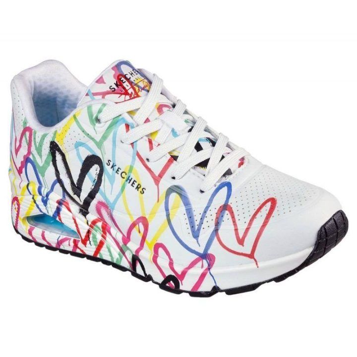 Moteriški sportbačiai Skechers X JGoldcrown Uno-Spread The Love, įvairiaspalviai
