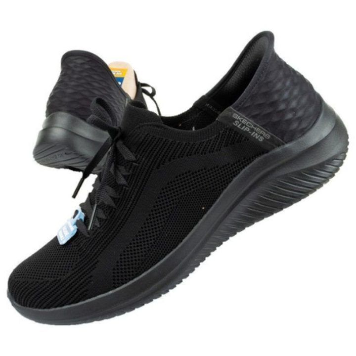 Moteriški suvarstomi sportbačiai Skechers Ultra Flex 3.0, juodi