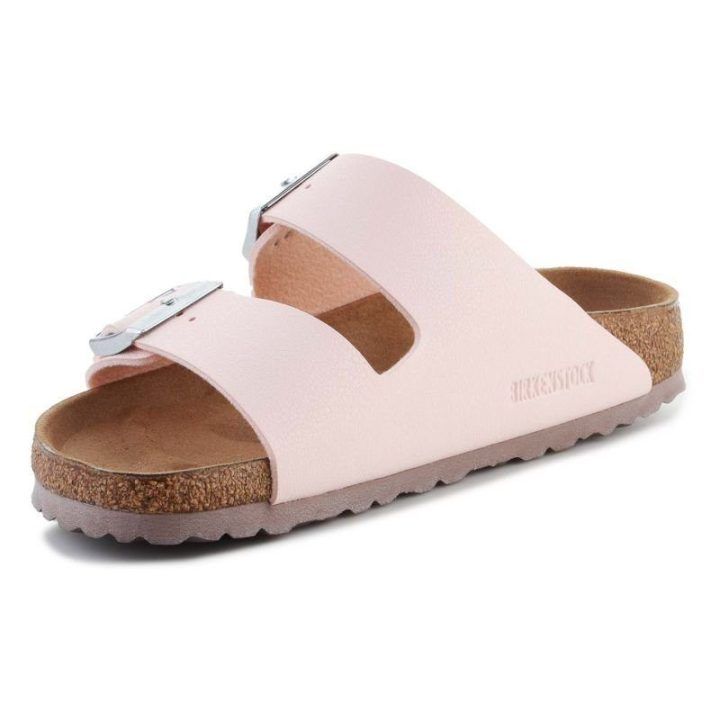 Moteriškos šlepetės su lipukais Birkenstock Arizona, šviesiai rožinės