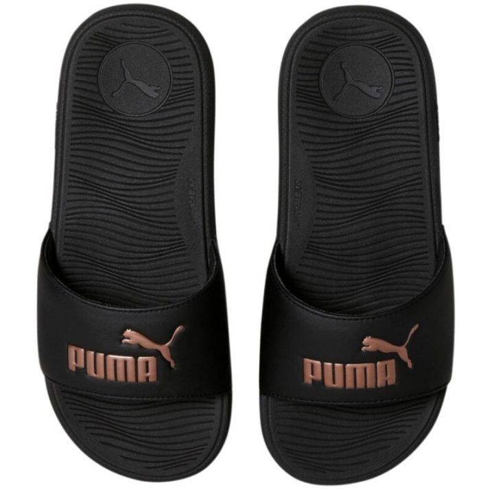 Moteriškos šlepetės Puma Cool Cat 2.0, juodos ir aukso spalvos