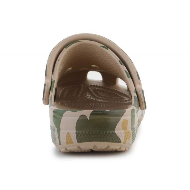 Uniseks klumpės Crocs Classic Printed Camo, žalios ir rudos