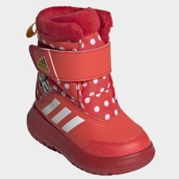 Vaikiški žieminiai batai adidas Winterplay su Minnie Mouse, raudoni