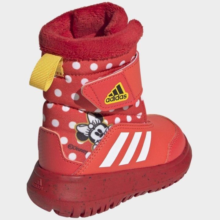 Vaikiški žieminiai batai adidas Winterplay su Minnie Mouse, raudoni