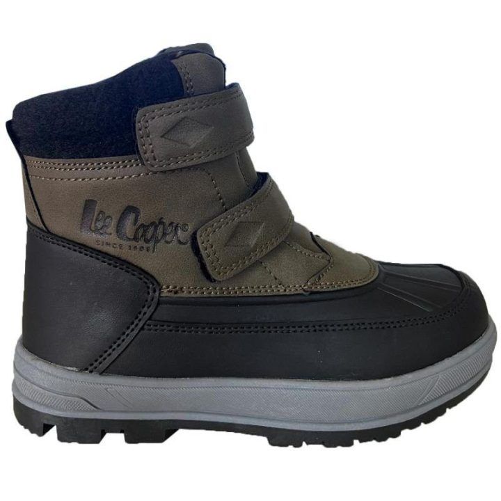 Žieminiai batai vaikams su lipukais Lee Cooper, žali