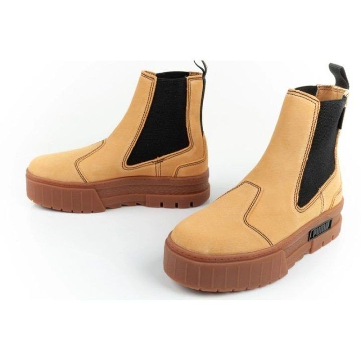 Moteriški odiniai aulinukai Puma Mayze Chelsea Suede, rudi