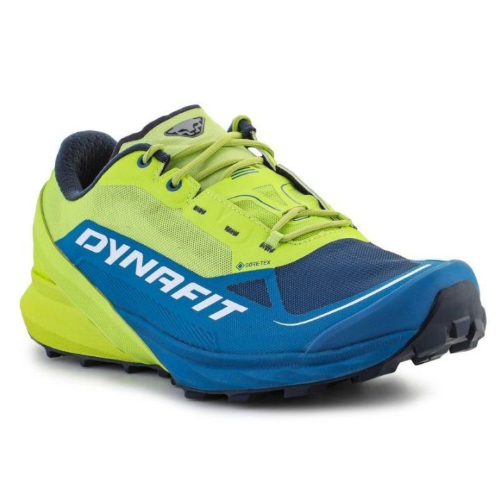 Vyriški bėgimo bekele bateliai Dynafit Ultra 50 GTX, žali ir mėlyni