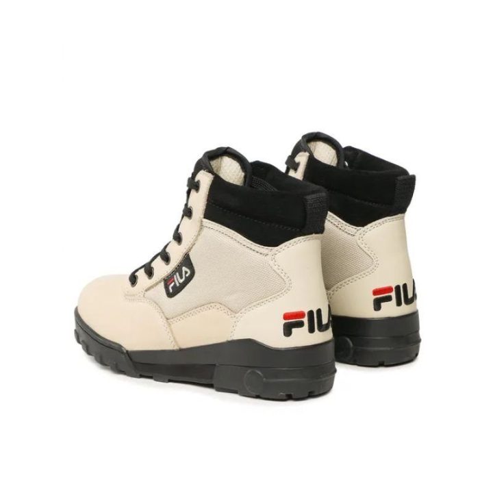 Moteriški odiniai sportbačiai Fila Grunge II Mid, smėlio ir juodi