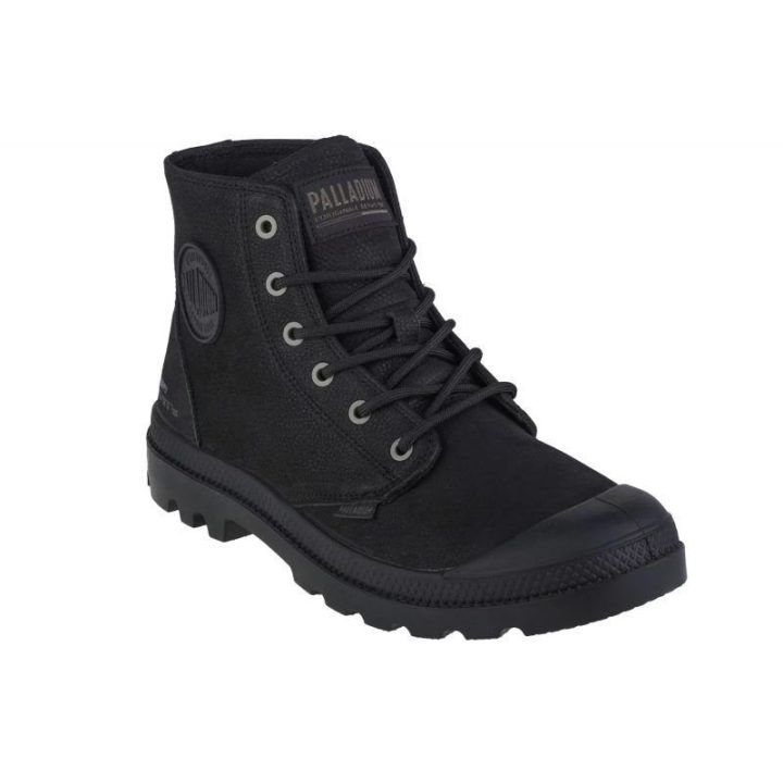 Moteriški odiniai auliniai batai Palladium Pampa Hi Supply Lth, juodi