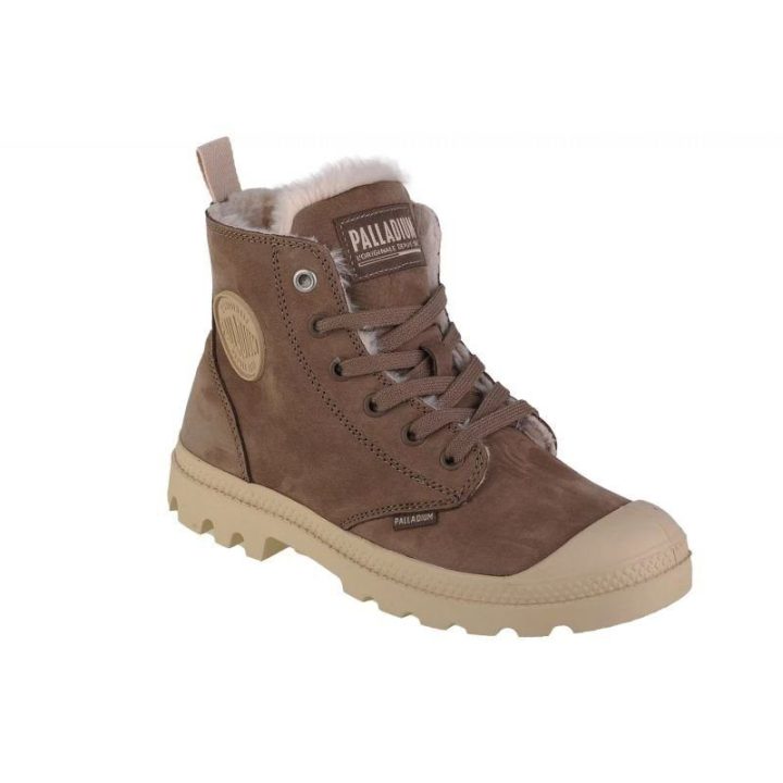 Moteriški odiniai auliniai batai Palladium Pampa Hi Zip WL, rudi