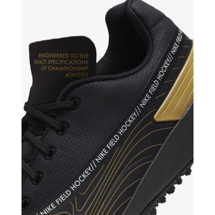 Vyriški žolės riedulio bateliai Nike Vapor Drive, juodi ir aukso
