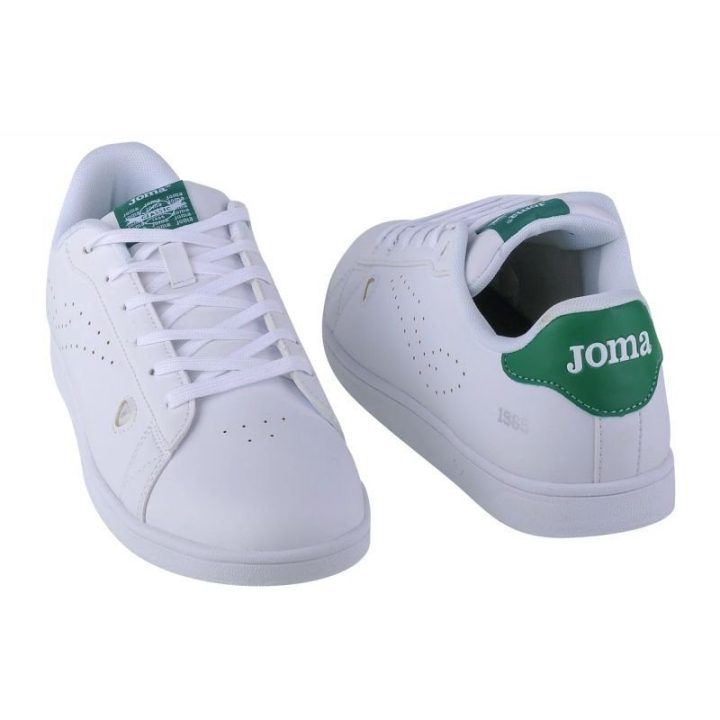 Vyriški žemo profilio sportbačiai Joma Classic 1965, balti ir žali