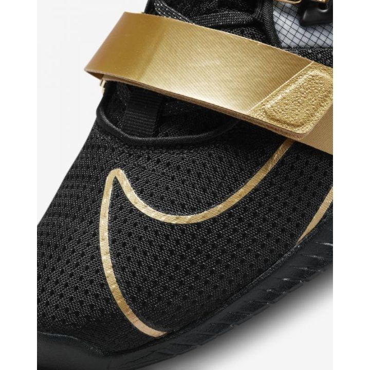 Vyriški treniruočių batai Nike Romaleos 4, juodi ir aukso spalvos