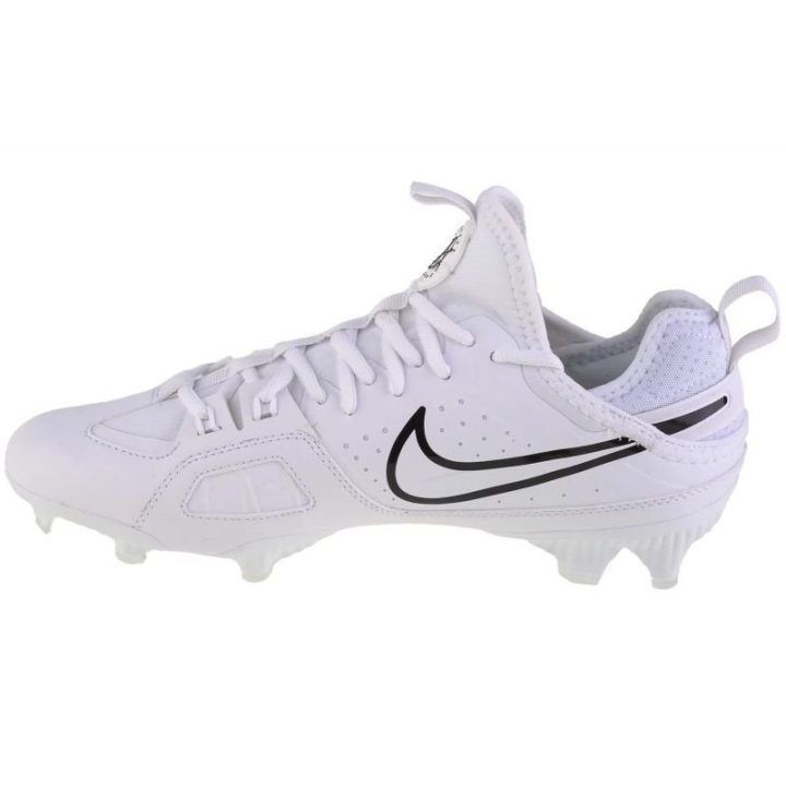 Vyriški žemo profilio futbolo bateliai Nike Huarache 9 Varsity Lax FG, balti
