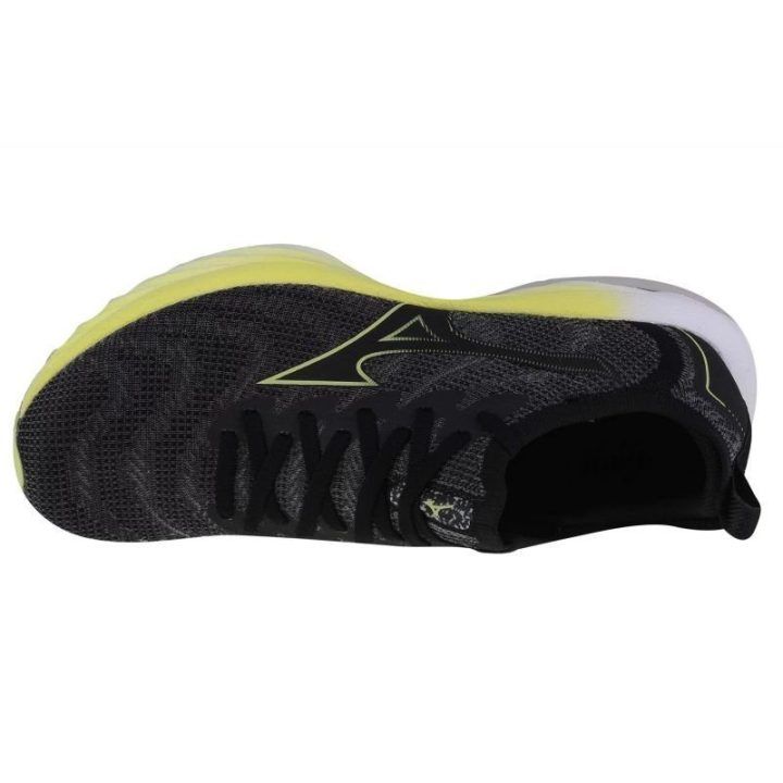 Vyriški bėgimo bateliai Mizuno Wave Neo Wind, juodi ir žali