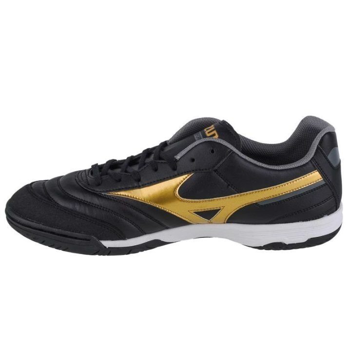 Vyriški salės bateliai Mizuno Morelia Sala Classic, juodi ir auksiniai