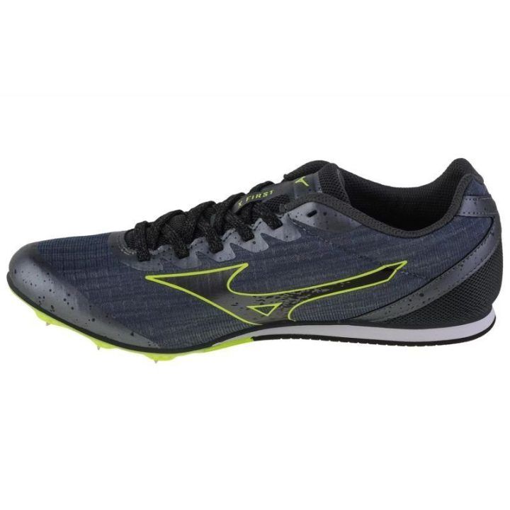 Vyriški sprinto bateliai Mizuno X First, pilki, juodi ir geltoni