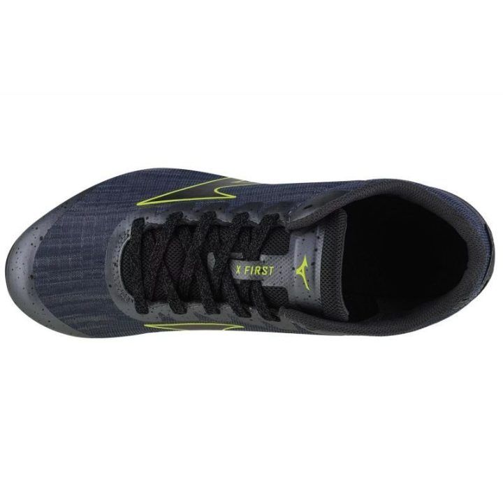 Vyriški sprinto bateliai Mizuno X First, pilki, juodi ir geltoni