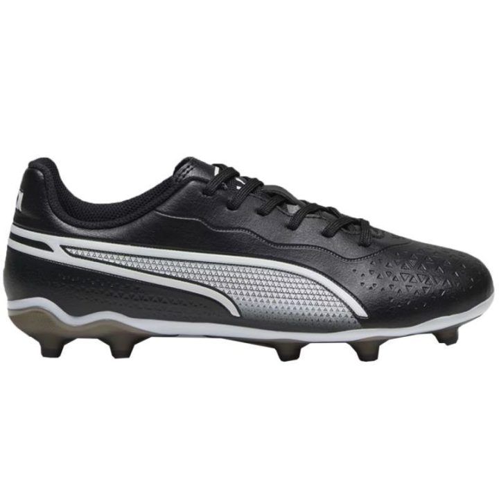 Vaikiški futbolo bateliai Puma King Match FG/AG, juodi