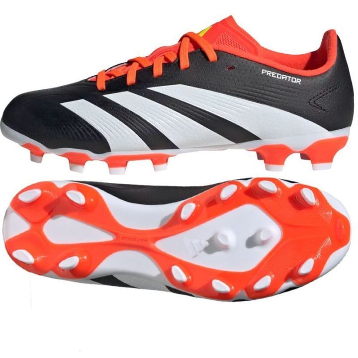 Vaikiški futbolo bateliai adidas Predator League, juodi, raudoni ir balti