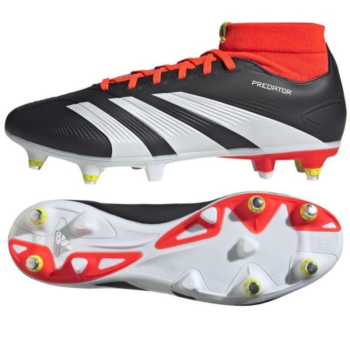 Vyriški futbolo bateliai adidas Predator League, juodi, raudoni ir balti