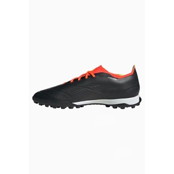 Vyriški futbolo bateliai su guminiais dygliais adidas Predator League, juodi, raudoni ir balti