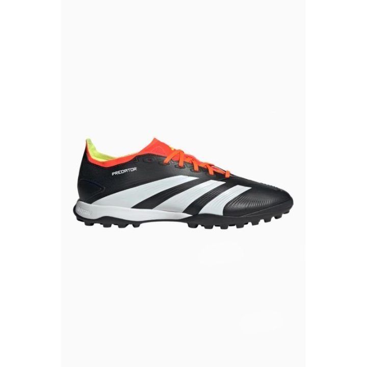Vyriški futbolo bateliai su guminiais dygliais adidas Predator League, juodi, raudoni ir balti
