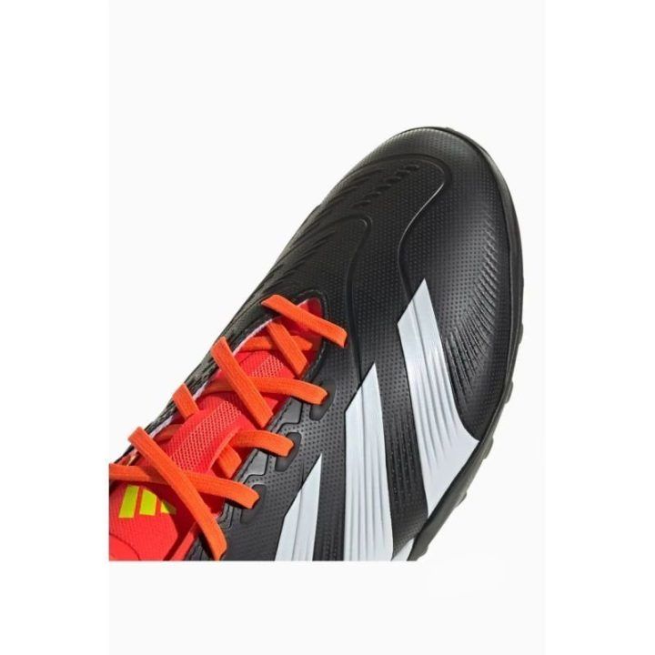 Vyriški futbolo bateliai su guminiais dygliais adidas Predator League, juodi, raudoni ir balti