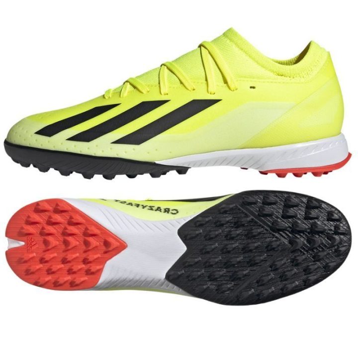 Vyriški futbolo bateliai adidas X Crazyfast League TF, geltoni