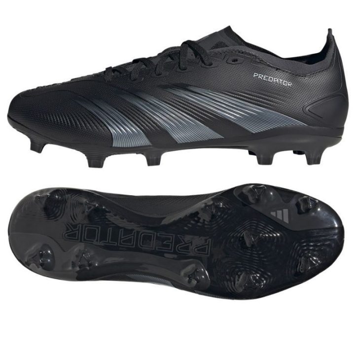 Vyriški žemo profilio futbolo bateliai adidas Predator League, juodi