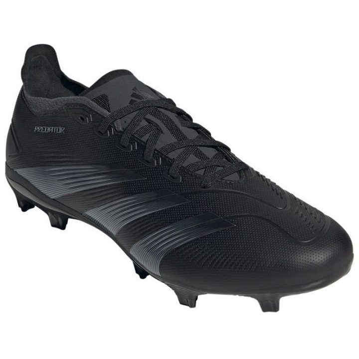 Vyriški žemo profilio futbolo bateliai adidas Predator League, juodi