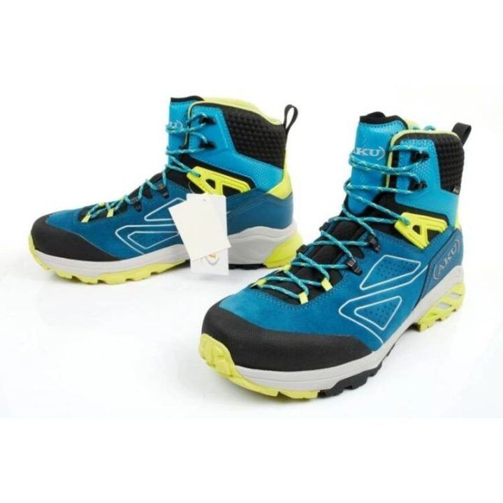 Vyriški žygio batai su GORE-TEX AKU Reactive GTX, mėlyni