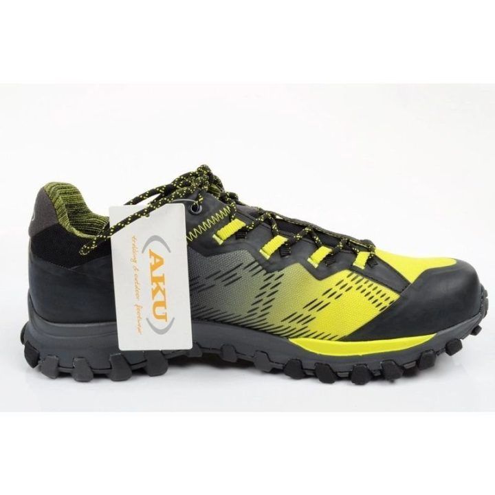 Vyriški žygio batai su GORE-TEX AKU Levia GTX, juodi ir geltoni