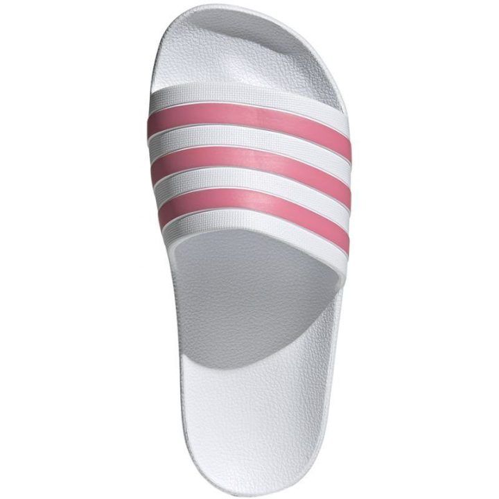 Moteriškos šlepetės adidas Adilette Aqua, baltos ir rožinės