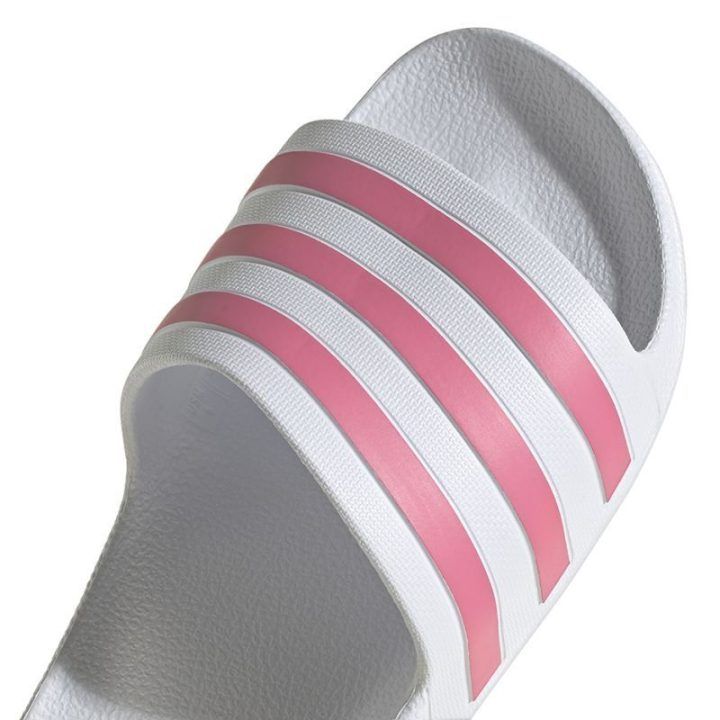 Moteriškos šlepetės adidas Adilette Aqua, baltos ir rožinės