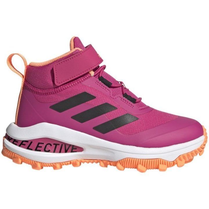 Vaikiški bėgimo batai adidas Fortarun, rožiniai, balti ir juodi