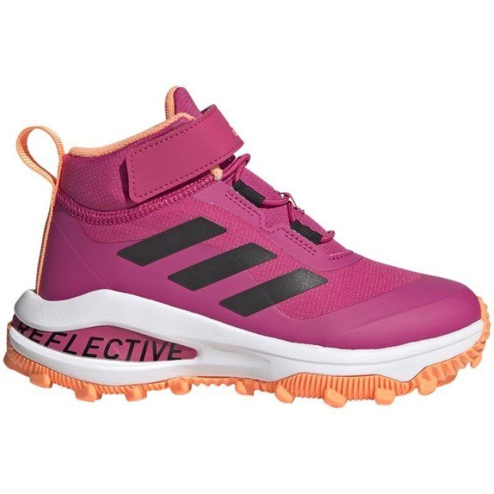 Vaikiški bėgimo batai adidas Fortarun, rožiniai, balti ir juodi