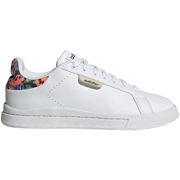 Moteriški sportbačiai su raišteliais adidas Court Silk, balti