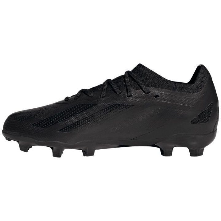 Vaikiški futbolo bateliai adidas X Crazyfast.1 FG, juodi