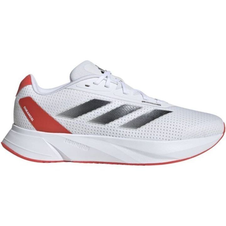 Vyriški bėgimo bateliai adidas Duramo SL, balti ir raudoni