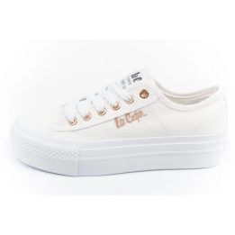 Moteriški sportbačiai su 3,5 cm aukščio padu Lee Cooper, balti